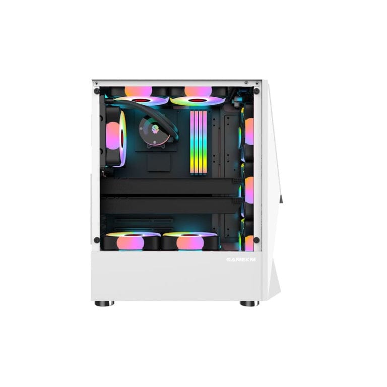 Armaggeddon Tritron 1 ATX Gaming PC Case with 3xARGB Fans White TRITON1WHT