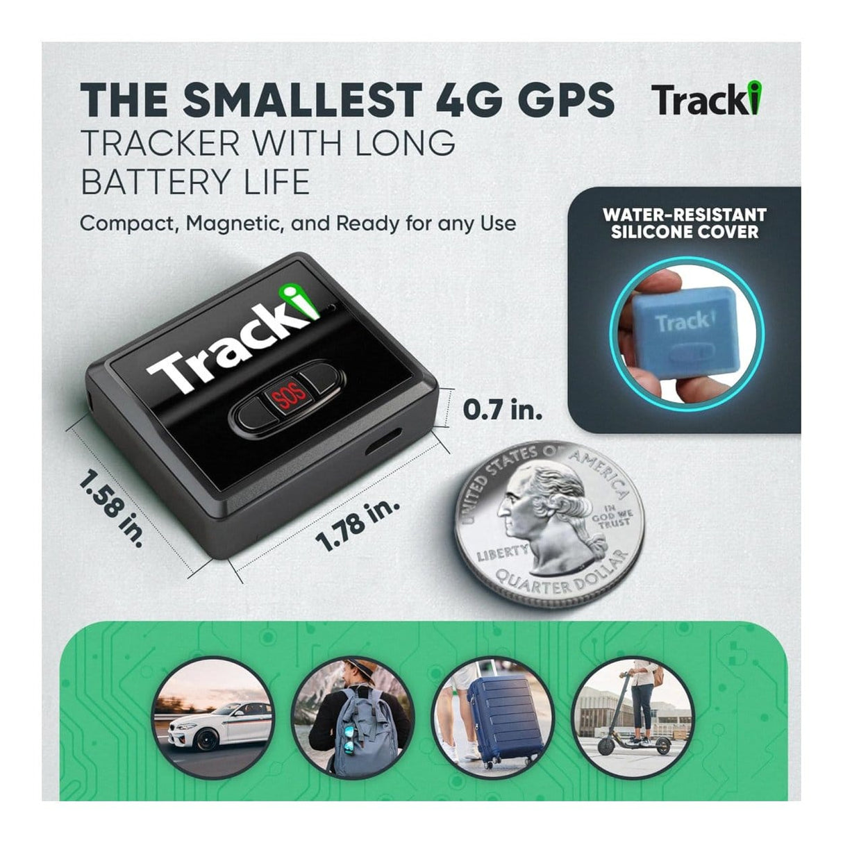 Trackimo TRKM010 Universal 3G GPS Tracker