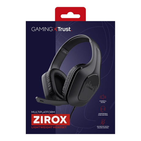 Trust GXT415 Zirox Wired Headset Black TRS-24990