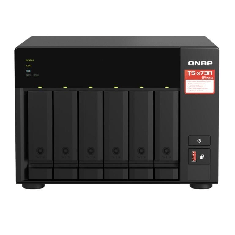 QNAP TS-673A 6-bay Diskless Tower NAS Powered by AMD Ryzen