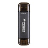 Transcend ESD310C 128GB Flash Drive Portable SSD Black TS128GESD310C