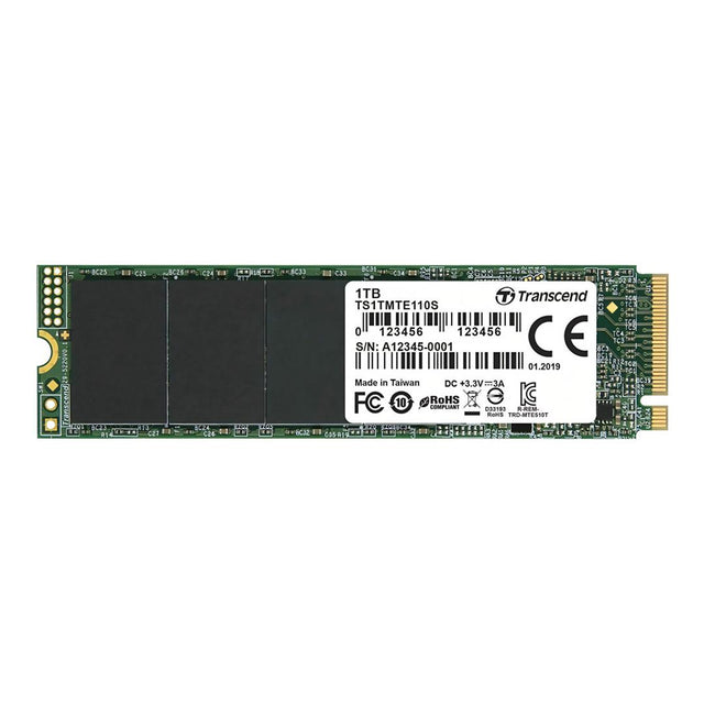 Transcend 110S 1TB M.2 PCIe 3.0 NVMe 3D NAND Internal SSD TS1TMTE110S