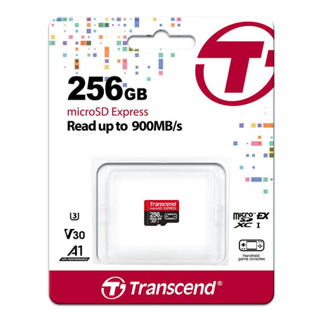 Transcend 256GB USD710S UHS-I U3 V30 A1 microSD Express Memory Card TS256GUSD710S