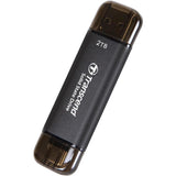 Transcend 2TB USB with Type-C and Type-A Portable SSD Black TS2TESD310C
