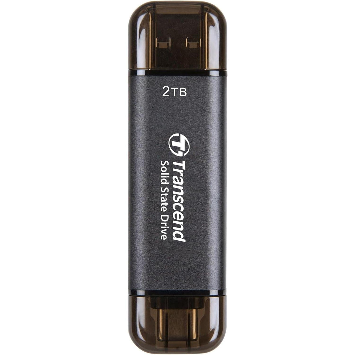 Transcend 2TB USB with Type-C and Type-A Portable SSD Black TS2TESD310C