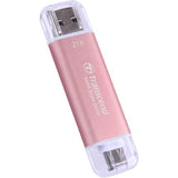 Transcend ESD310 2TB Portable USB-C/A Portable SSD Pink TS2TESD310P