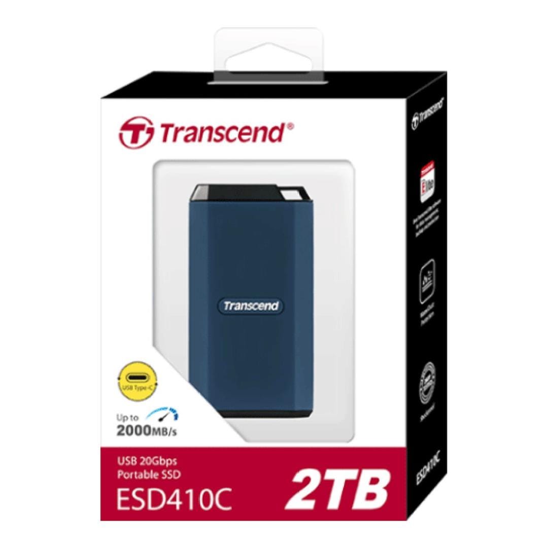 Transcend ESD410C 2TB SSDとUSBドライブ Transcend TS2TESD410C 2TB Type-C Portable External SSD – FirstShop