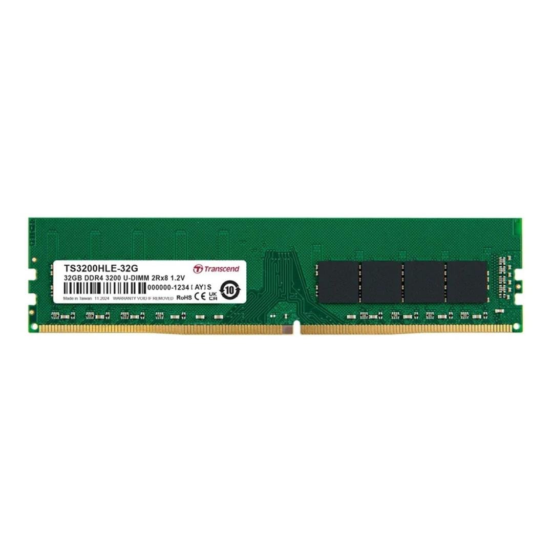 Transcend Memory Module Transcend TS3200HLE-32G U-DIMM Memory Module 32GB DDR4 3200MHz – FirstShop