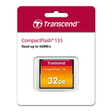 Transcend CompactFlash 32GB 133 UDMA 4 Memory Card TS32GCF133