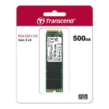 Transcend 2280 M.2 500GB NVMe Gen3x4 Internal SSD TS500GMTE115S