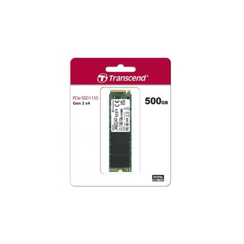 Transcend 2280 M.2 500GB NVMe Gen3x4 Internal SSD TS500GMTE115S