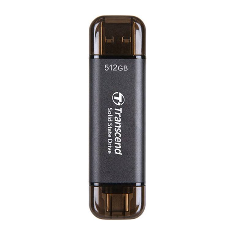 Transcend ESD310C 512GB Dual USB Portable SSD Black TS512GESD310C
