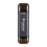 Transcend ESD310C 512GB Dual USB Portable SSD Black TS512GESD310C