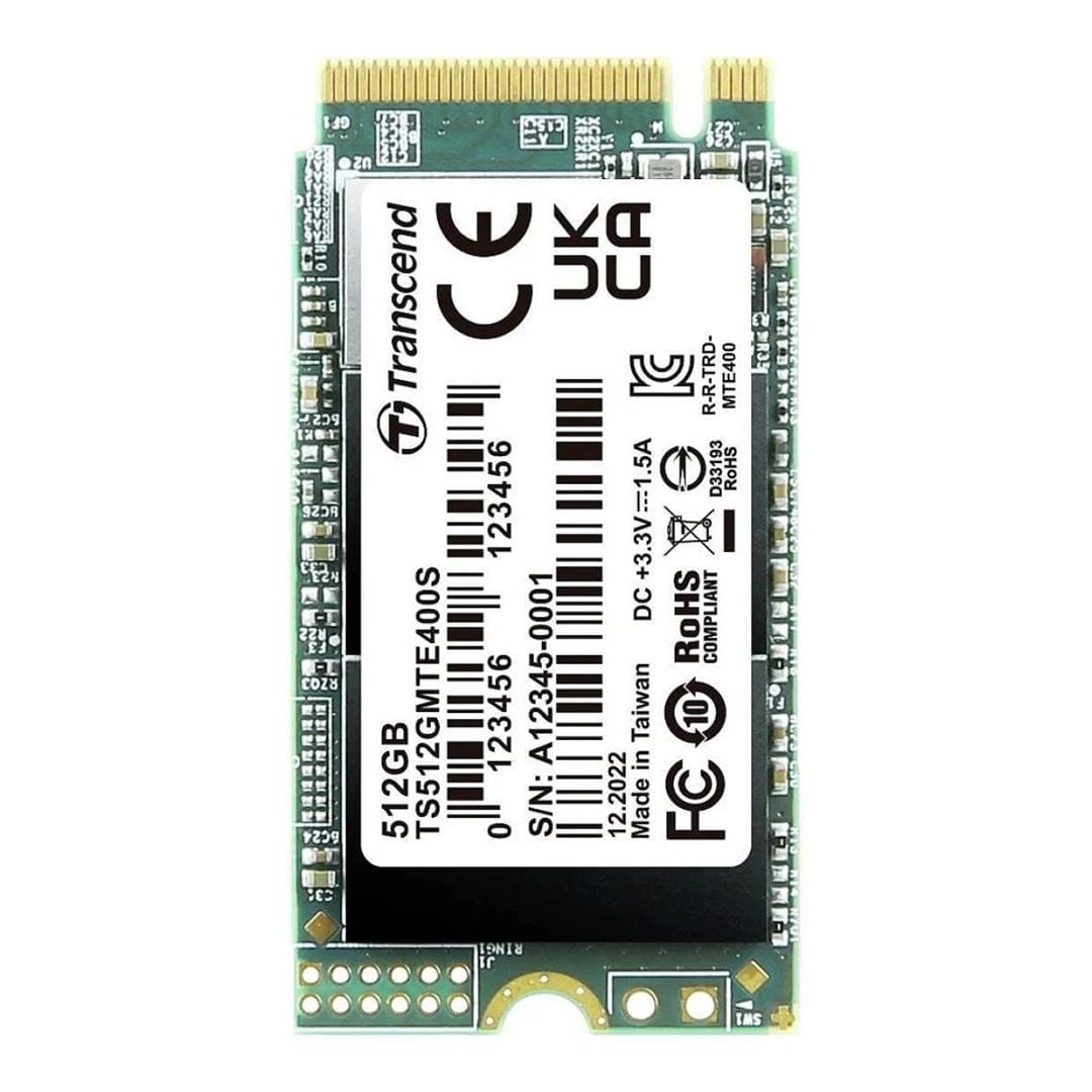 Transcend 400S 512GB M.2 2242 PCI-Express Gen3x4 3D NAND NVMe Internal SSD TS512GMTE400S
