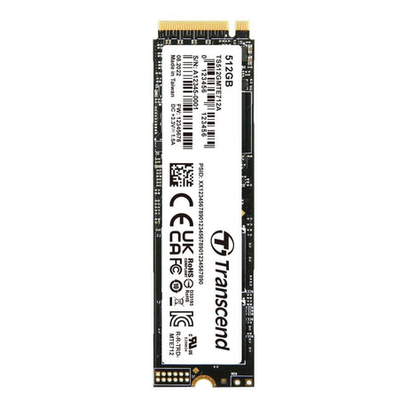 Transcend M.2 512GB PCIe 4.0 NVMe Internal SSD TS512GMTE712A