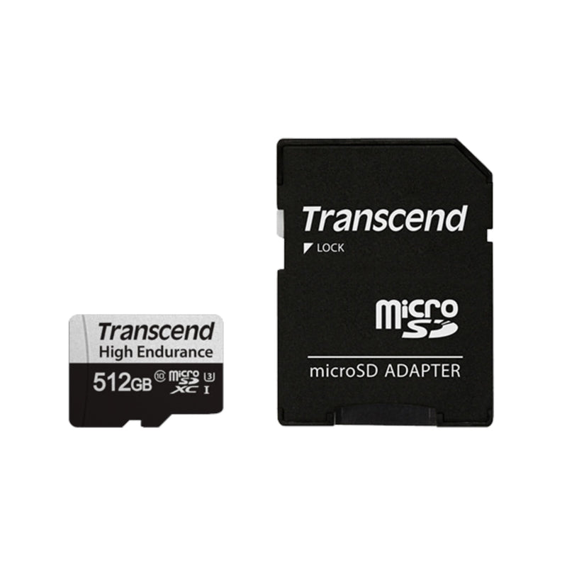 Transcend USD350V 512GB Memory Card MicroSDXC UHS-I Class 10 TS512GUSD350V