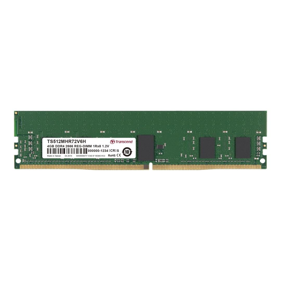 Transcend TS512MHR72V6H R-DIMM Memory Module 4GB DDR4 2666MHz