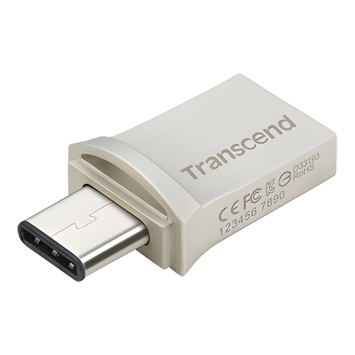 Transcend JetFlash 890 64GB USB-C Black and Silver USB Flash Drive TS64GJF890S