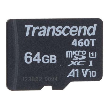 Transcend 64GB USD465T High Endurance Embedded SDXC V30 U3 A2 MicroSD Card TS64GUSD465T