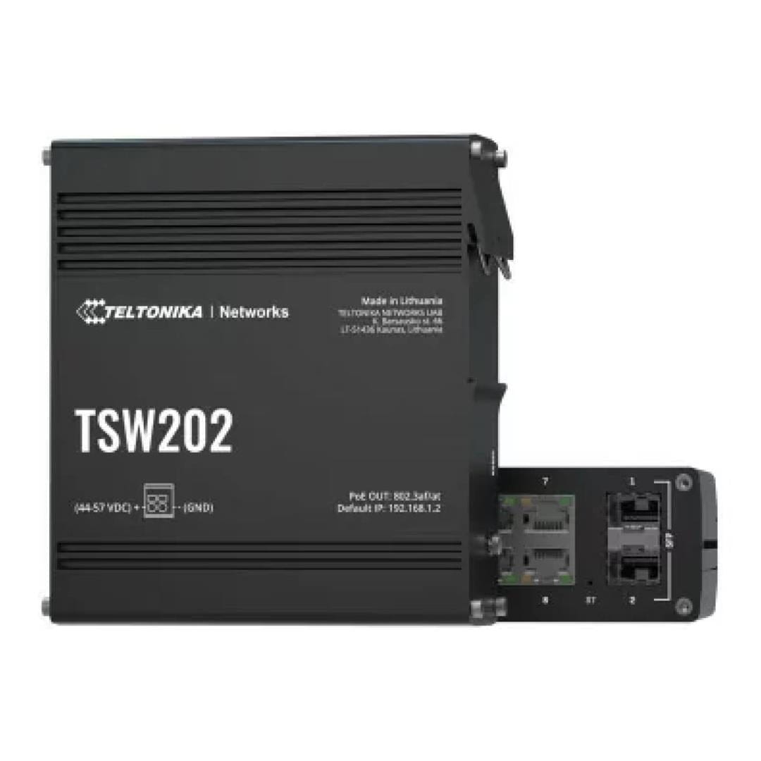 Teltonika TSW202 8-Port Industrial Managed PoE+ Switch TTK-TSW202