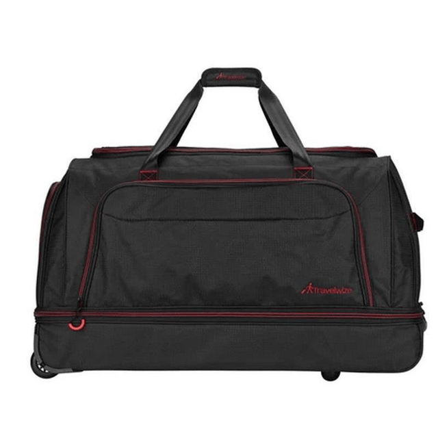 Travelwize Asteroid Trolley Duffle - Black Red TW-1128-BKRD
