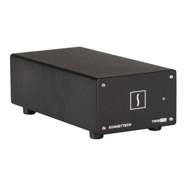 Sonnet Twin25G 2-port 25GbE Thunderbolt Ethernet Adapter with 2x SFP28 Transceivers