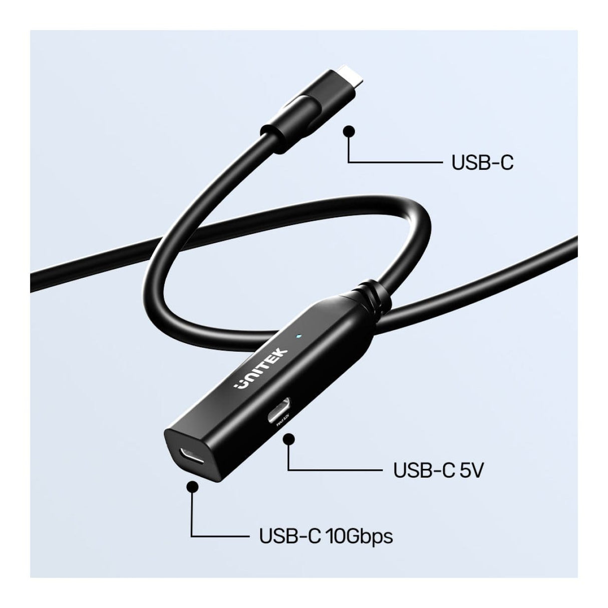 Unitek U1335A 5m 10Gbps USB-C Extension Cable