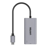 Unitek USB-C to 5Gbps Ethernet Adapter Space Grey U1343AGY01