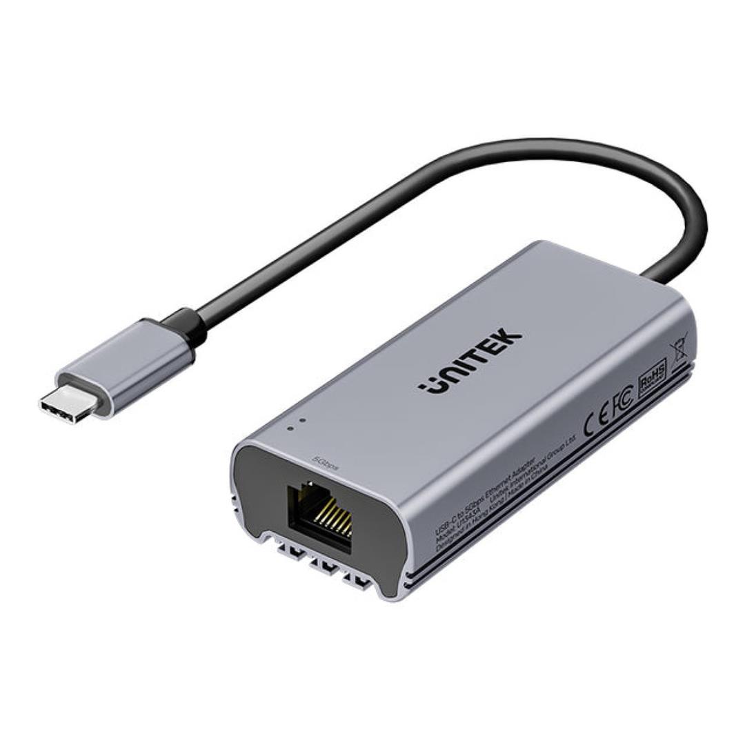 Unitek USB-C to 5Gbps Ethernet Adapter Space Grey U1343AGY01