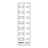 Mecer U3-7HL 7-port External PDU Black
