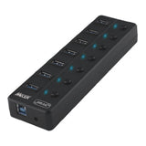 Mecer U3-7HL 7-port External PDU Black