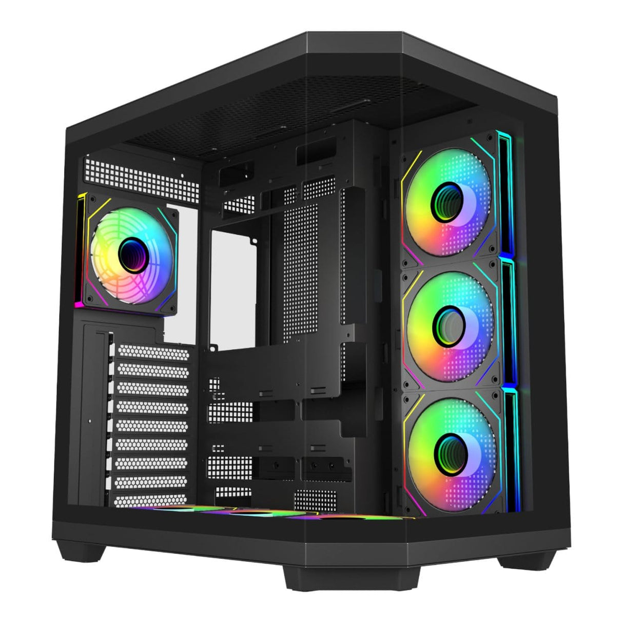 FSP U580 ARGB Ultra Mid-Tower ATX Gaming PC Case Black