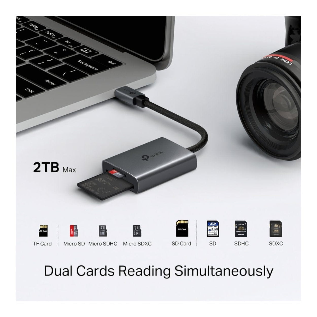 TP-Link UA430C USB-C to SD and microSD 3.0 Card Reader