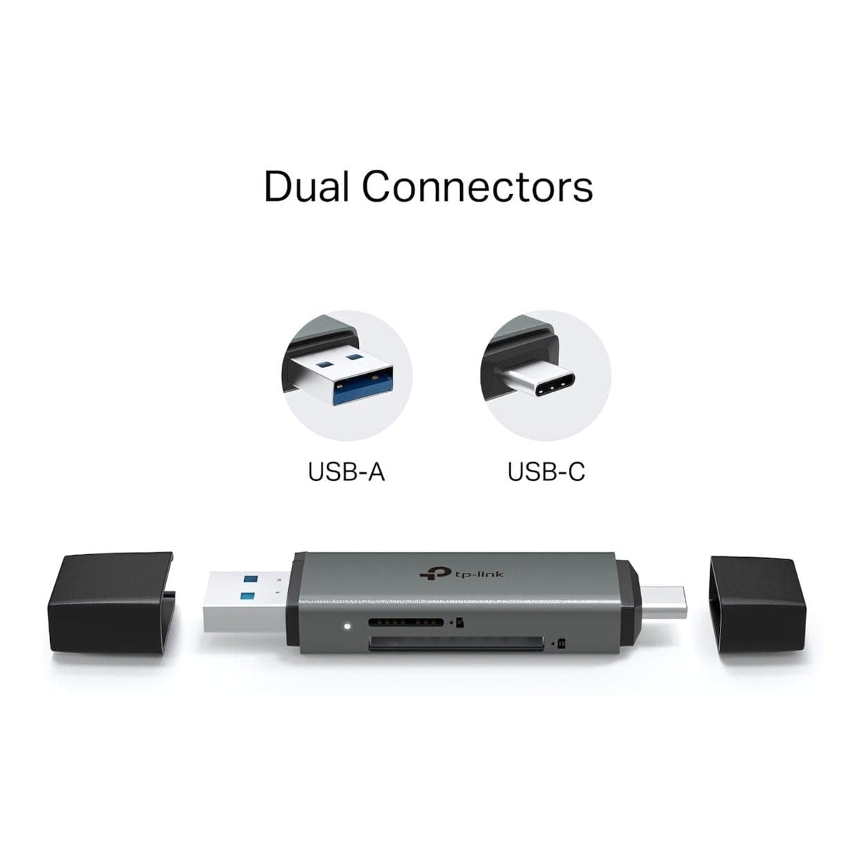 TP-Link UA430D USB-C/A to SD and microSD 3.0 Card Reader