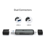 TP-Link UA430D USB-C/A to SD and microSD 3.0 Card Reader