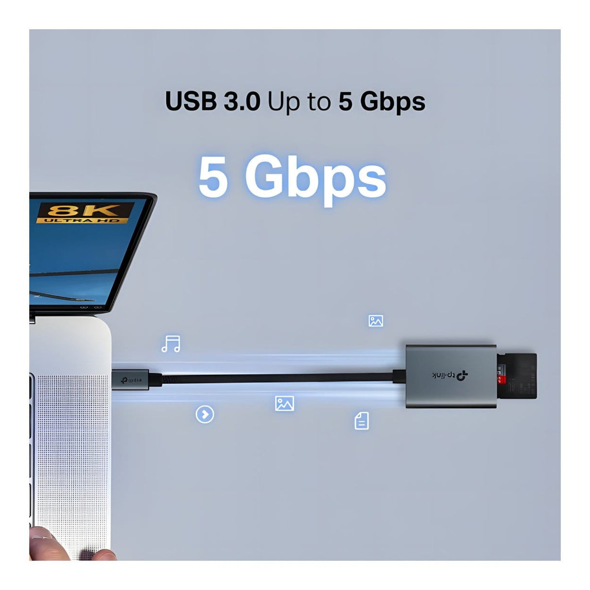TP-Link UA440C USB-C 3.0 to SD & microSD 4.0 Card Reader