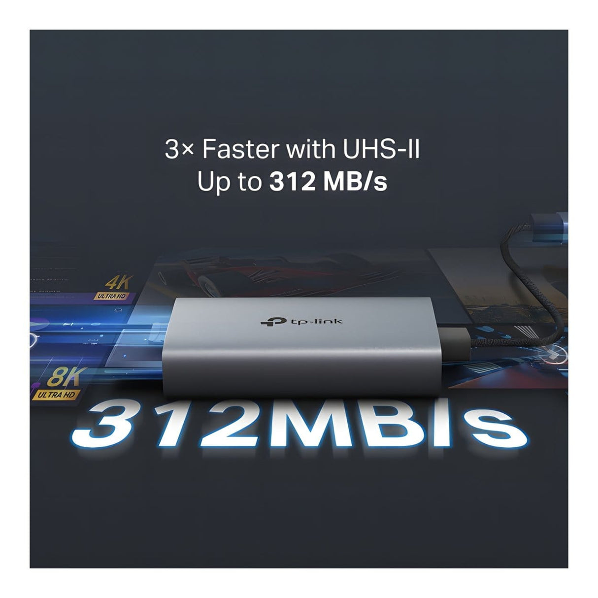TP-Link UA440C USB-C 3.0 to SD & microSD 4.0 Card Reader
