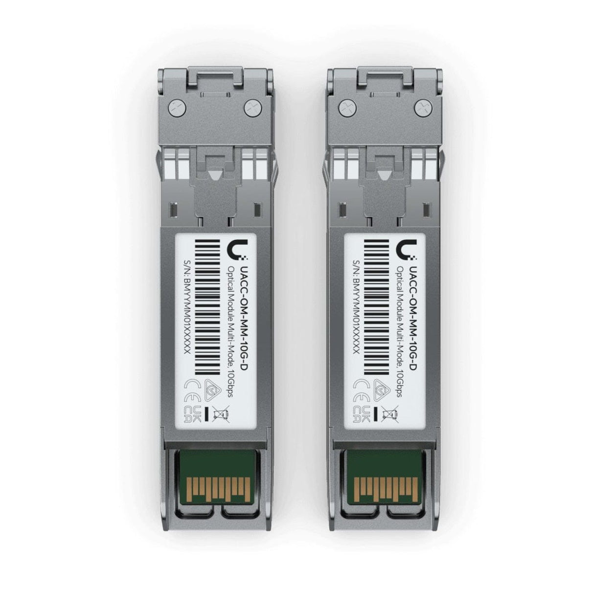 Ubiquiti Multi-Mode 10G SFP+ LC 850nm 300m Transceiver Modules 20-pack UACC-OM-MM-10G-D-20