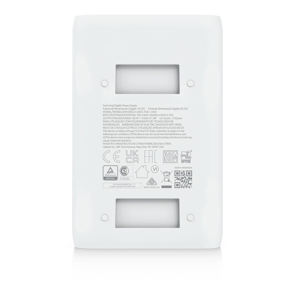 Ubiquiti UniFi 2.5Gbps 48V 30W PoE+ Adapter UACC-POEPLUS-2.5G-EU