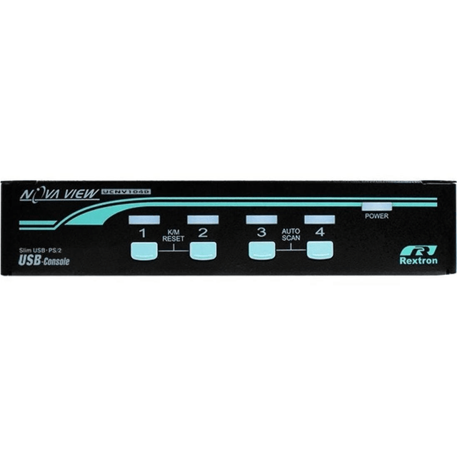 Rextron 4-port USB KVM Switch UCNV104DRBC