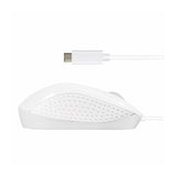 Macally USB Type-C Optical Wired Mouse White UCTUBRO