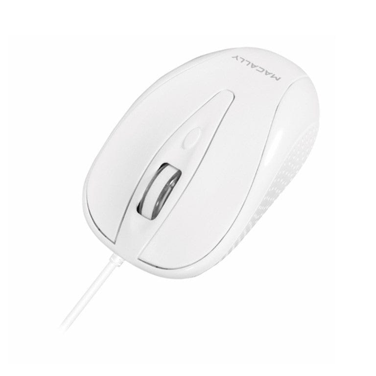 Macally USB Type-C Optical Wired Mouse White UCTUBRO