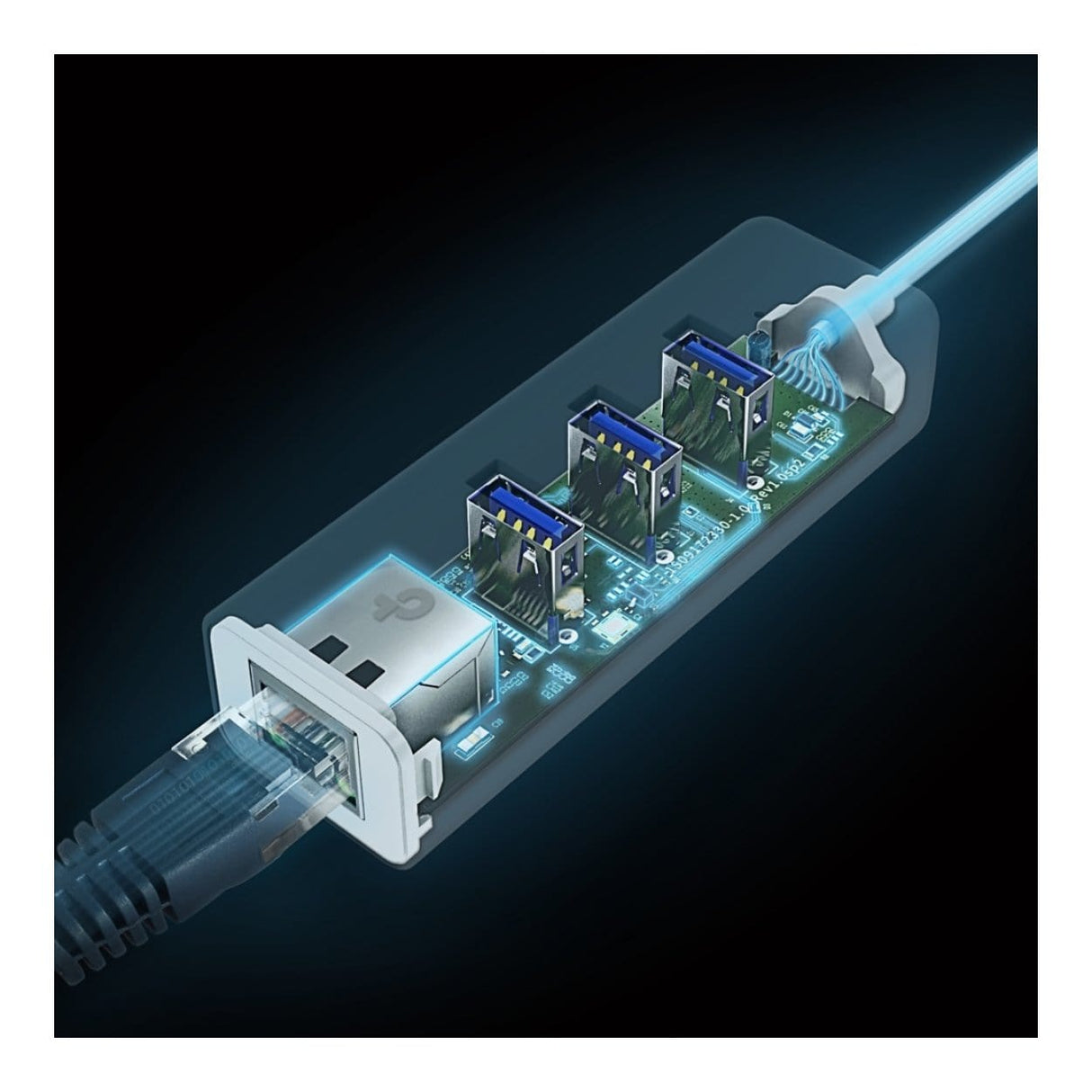 TP-Link UE300C USB Type-C 3-Port Hub & Gigabit Ethernet Adapter