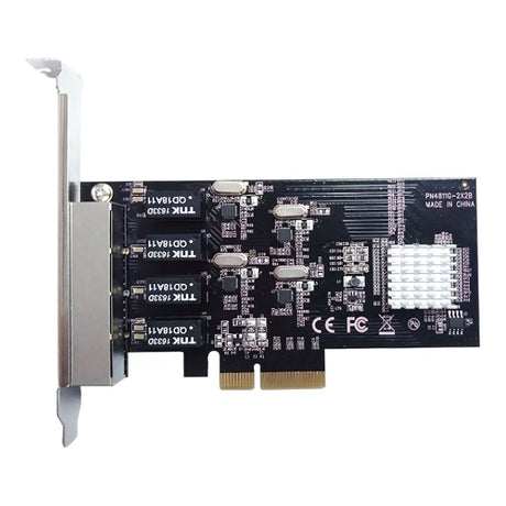 Vantec 4-port PCIe Gigabit Ethernet Network Adapter Card UGT-PC130GNA