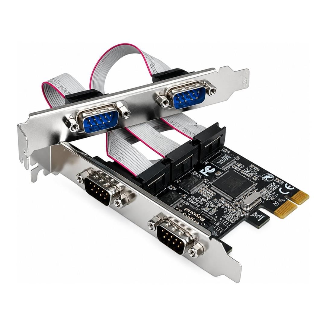 Vantec 4-port Serial RS232 PCIe Host Adapter Card UGT-PCE40RSR