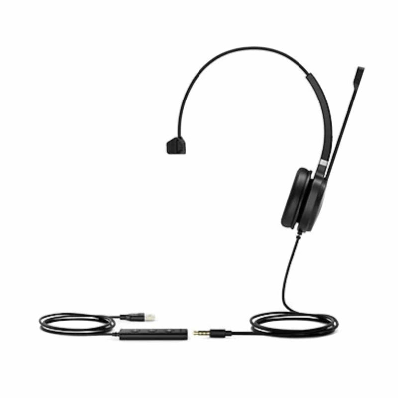 Yealink UH37 MONO TEAMS Professional Wired Headsets Black