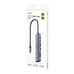 Cudy 7-in-1 4K 60Hz HDMI USB-C Hub UH407