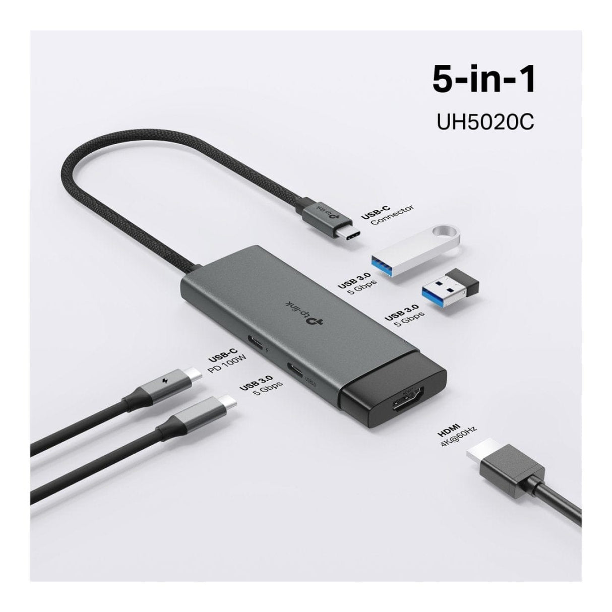 TP-Link UH5020C 5-in-1 Type-C USB Hub