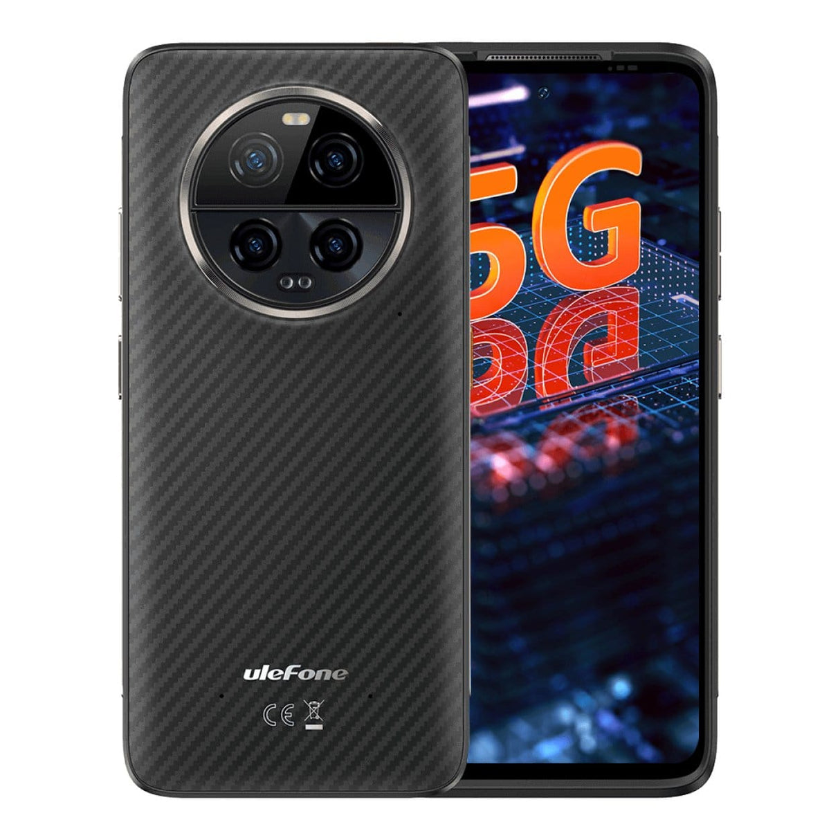 UleFone Power Armor 23 Ultra 5G Rugged 6.78-inch Smartphone - MediaTek 8020 512GB ROM 12GB RAM Android 13 Black