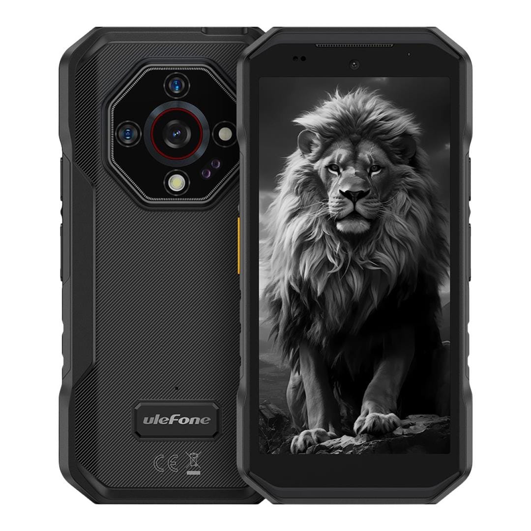 Ulefone Armor X32 Pro 5.65-inch Rugged Phone - MediaTek Dimensity 6300 256GB ROM 8GB RAM 5G Android 15 Black